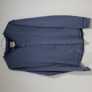Lucky Brand men's blue long-sleeve henley